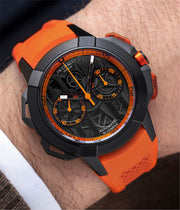 Jacob & Co. Epic X Chrono 44 mm - Black Titanium - Orange Inner Ring